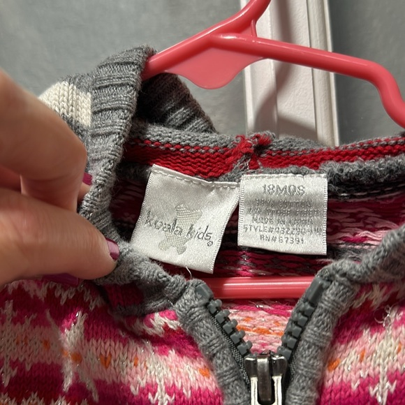 Koala Kids Zip Up Hoodie Sweater - Picture 4 of 6